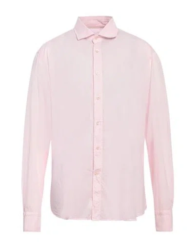 Tintoria Mattei 954 Man Shirt Pink Size 17 Cotton