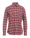 Tintoria Mattei 954 Man Shirt Red Size 15 ¾ Cotton