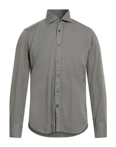 Tintoria Mattei 954 Man Shirt Sage Green Size M Cotton