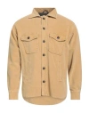 Tintoria Mattei 954 Man Shirt Sand Size L Cotton, Elastane In Neutral