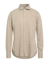Tintoria Mattei 954 Man Shirt Sand Size Xxl Cotton