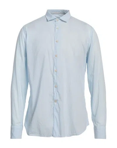 Tintoria Mattei 954 Man Shirt Sky Blue Size Xxl Cotton