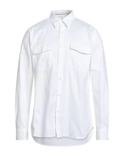 Tintoria Mattei 954 Man Shirt White Size 15 ½ Cotton