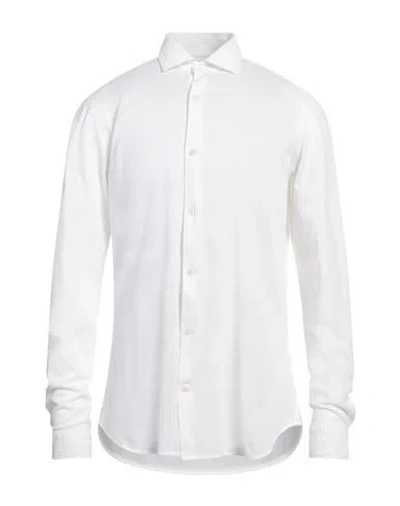 Tintoria Mattei 954 Man Shirt White Size 17 Cotton
