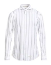 Tintoria Mattei 954 Man Shirt White Size 17 Cotton, Elastane In White