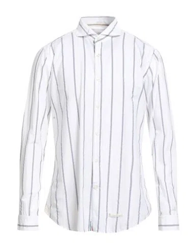 Tintoria Mattei 954 Man Shirt White Size 17 Cotton, Elastane