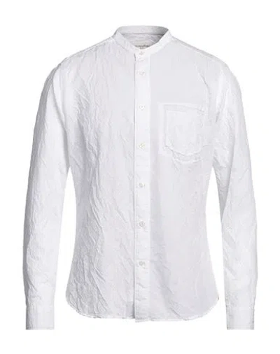 Tintoria Mattei 954 Man Shirt White Size 17 Cotton, Polyester