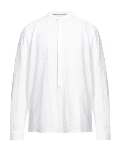 Tintoria Mattei 954 Man Shirt White Size Xl Cotton, Elastane