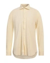 Tintoria Mattei 954 Man Shirt Yellow Size 16 ½ Cotton, Elastane