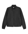 Tintoria Mattei 954 Zip-up Herringbone Jacket In Black
