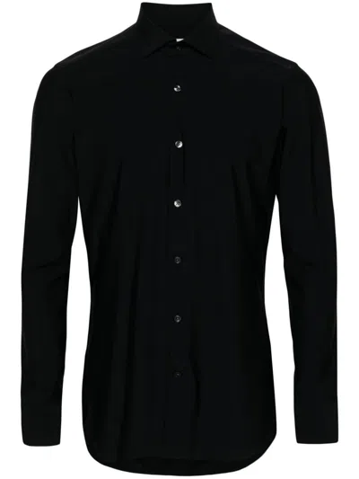 Tintoria Mattei Bi Stretch Shirt Clothing In Black