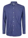 Tintoria Mattei Button-up Denim Shirt In Blue