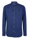 Tintoria Mattei Button-up Denim Shirt In Blue