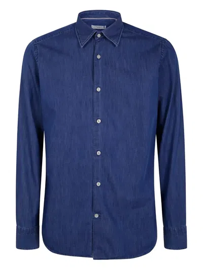 Tintoria Mattei Button-up Denim Shirt In Blue