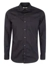 Tintoria Mattei Button-up Long-sleeve Shirt In Black