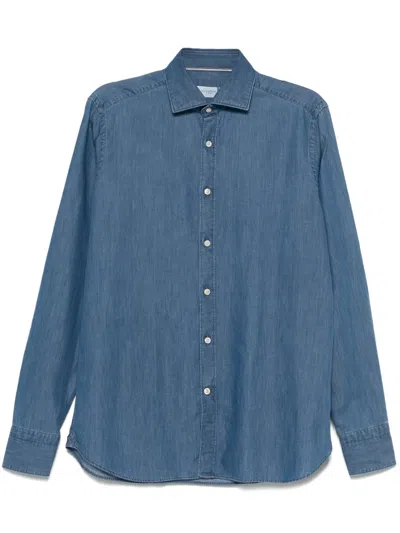 Tintoria Mattei Hemd Aus Chambray In Blau