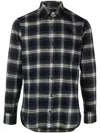 Tintoria Mattei Checked Flannel Shirt In Blue
