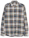 Tintoria Mattei Checked Shirt In Blue