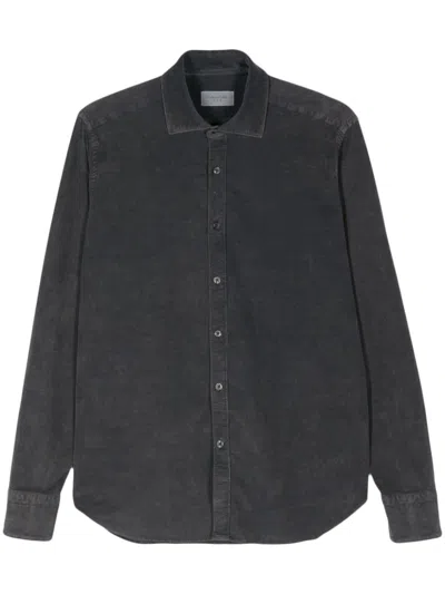 Tintoria Mattei Corduroy Shirt In Grey