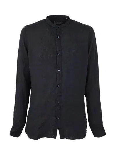 Tintoria Mattei Corean Collar Shirt Clothing In Blue