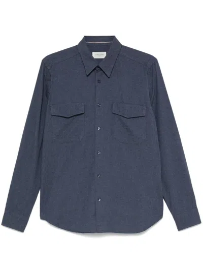 Tintoria Mattei Cotton Shirt In Blue