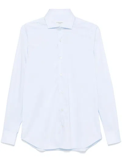 Tintoria Mattei Cutaway-collar Shirt In 蓝色