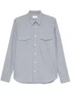 Tintoria Mattei Dogtooth-pattern Shirt In Blue