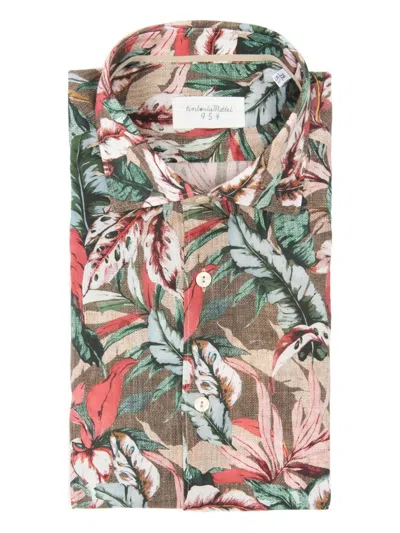 Tintoria Mattei Foliage-print Shirt In Multi