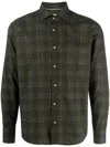 Tintoria Mattei Geometric-print Cotton Shirt In Green