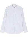 Tintoria Mattei Geometric-print Cotton Shirt In White