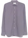 Tintoria Mattei Geometric-print Shirt In Blue