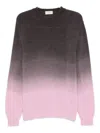 Tintoria Mattei Gradient Effect Crew Neck Sweater In Multi