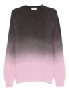 Tintoria Mattei Gradient-effect Crew-neck Sweater In Pink