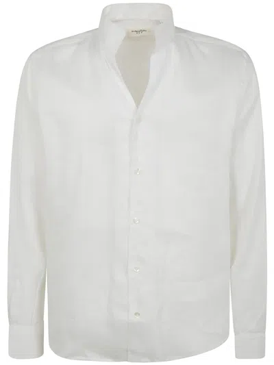 TINTORIA MATTEI TINTORIA MATTEI GURU HIGH NECK LINEN SHIRT CLOTHING