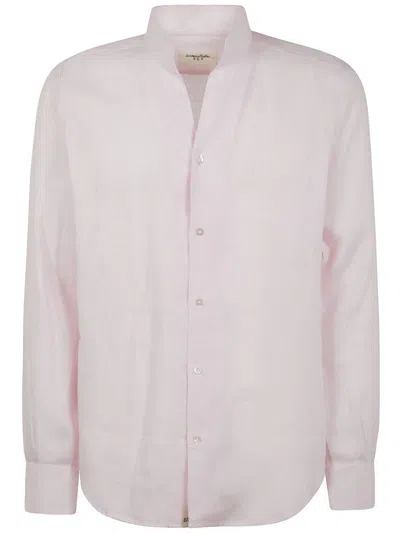 Tintoria Mattei Guru High Neck Linen Shirt Clothing In Multicolor