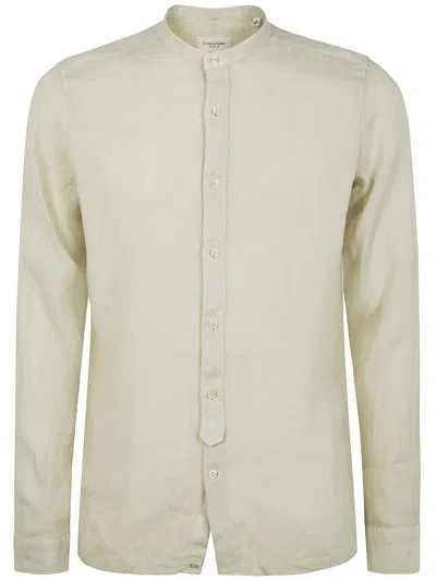 Tintoria Mattei Guru Neck Linen Shirt Clothing In Beige
