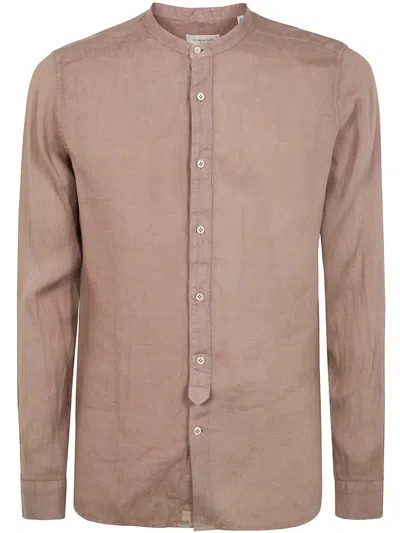 Tintoria Mattei Guru Neck Linen Shirt Clothing In Multicolor