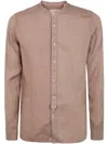 Tintoria Mattei Guru Neck Linen Shirt Clothing In Multicolor