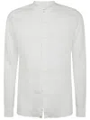 Tintoria Mattei Guru Neck Linen Shirt In White