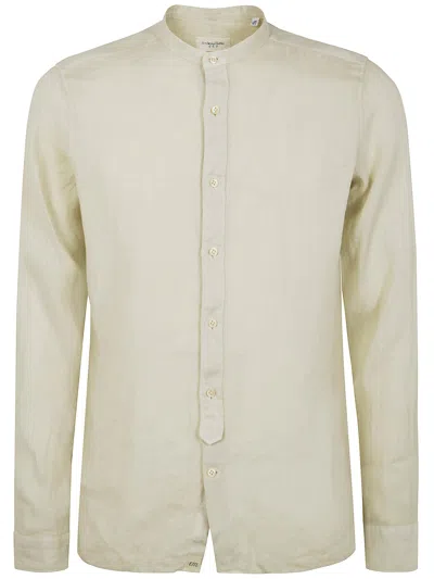 Tintoria Mattei Guru Neck Linen Shirt In White