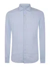Tintoria Mattei Linen Classic Shirt In Blue