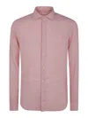 Tintoria Mattei Linen Classic Shirt In Pink