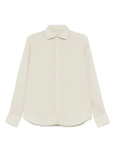 Tintoria Mattei Linen Shirt In Green