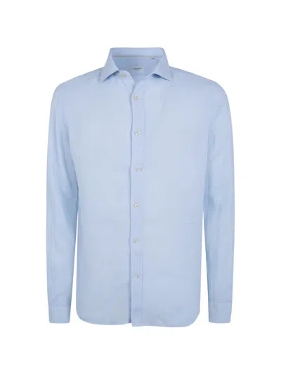 Tintoria Mattei Linen Shirt In Blue
