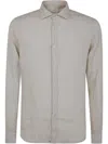 Tintoria Mattei Linen Classic Shirt In Neutrals