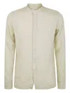 Tintoria Mattei Guru Neck Linen Shirt Clothing In Neutrals