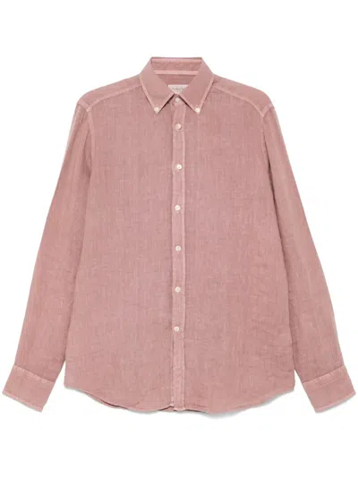 Tintoria Mattei Linen Shirt In Black