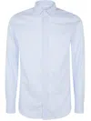 Tintoria Mattei Pinstripe Button-up Shirt In Blue