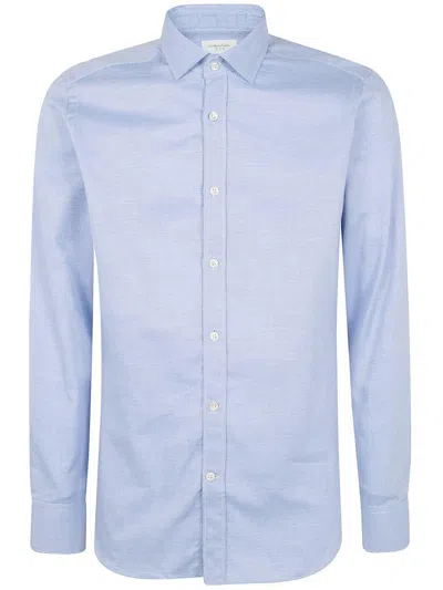 Tintoria Mattei Little Squared Shirt Clothing In Blue
