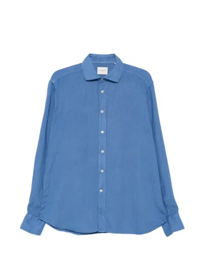 Tintoria Mattei Long-sleeves Shirt In Blue